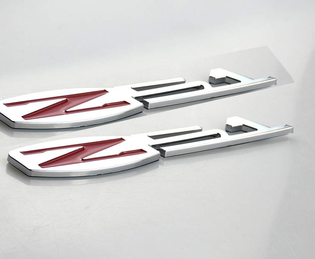 Aimoll 2X Z51 Emblem Badge C6 Z06 Vette Style Decal Replacement for Corvette (Chrome Black)