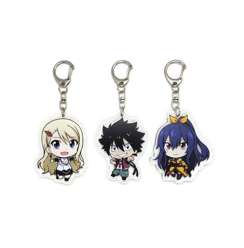 EBTY DREAMS Inc. - Set of 3 Edens Zero Acrylic Keychain Shiki Granbell, Homura Kougetsu, Rebecca Bluegarden v2