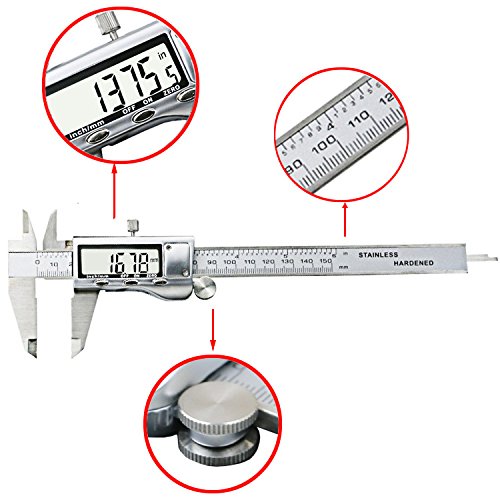 image for iTech-Smart Metal 6-Inch 150mm Stainless Steel Electronic Digital Vern