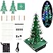Adeept 3D-Weihnachtsbaum-LED-DIY-Kits, 7 Farben, Flash-Schaltkreis, 3D-Weihnachtsbaum, LED-Blinklicht, DIY-Lötung, Elektronik-Kits, Flash-LED-Schaltkreis, 3D-Weihnachtsbaum-DIY-Modul, lustige Kits