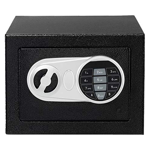 Actume Safe Box Home Electronic Password Black Box Silver Gray New Panel