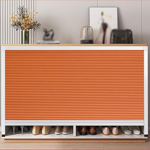 Ante pieghevoli a fisarmonica a nido d'ape bianche, design retrattile salvaspazio, con accessori di installazione per casa e ufficio, soluzioni per ante di armadietti 84 x 40 cm