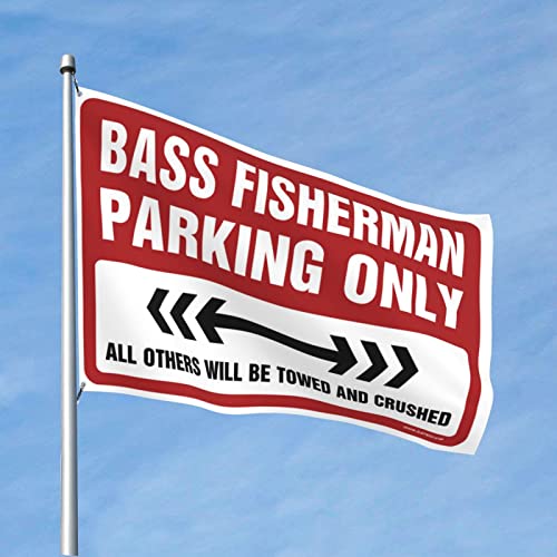 Drapeaux de chambre Bass Fisherman Parking pour déco de dortoir étudiant 120x180 cm