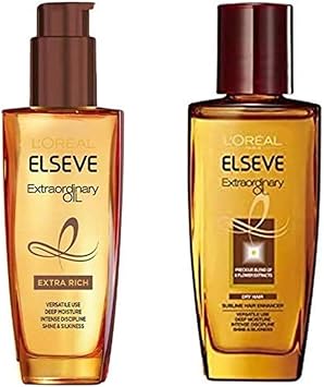 LOreal Paris Elsave Hair Oil, Extra Rich Finish, Very Moist Body + Trial Size Set