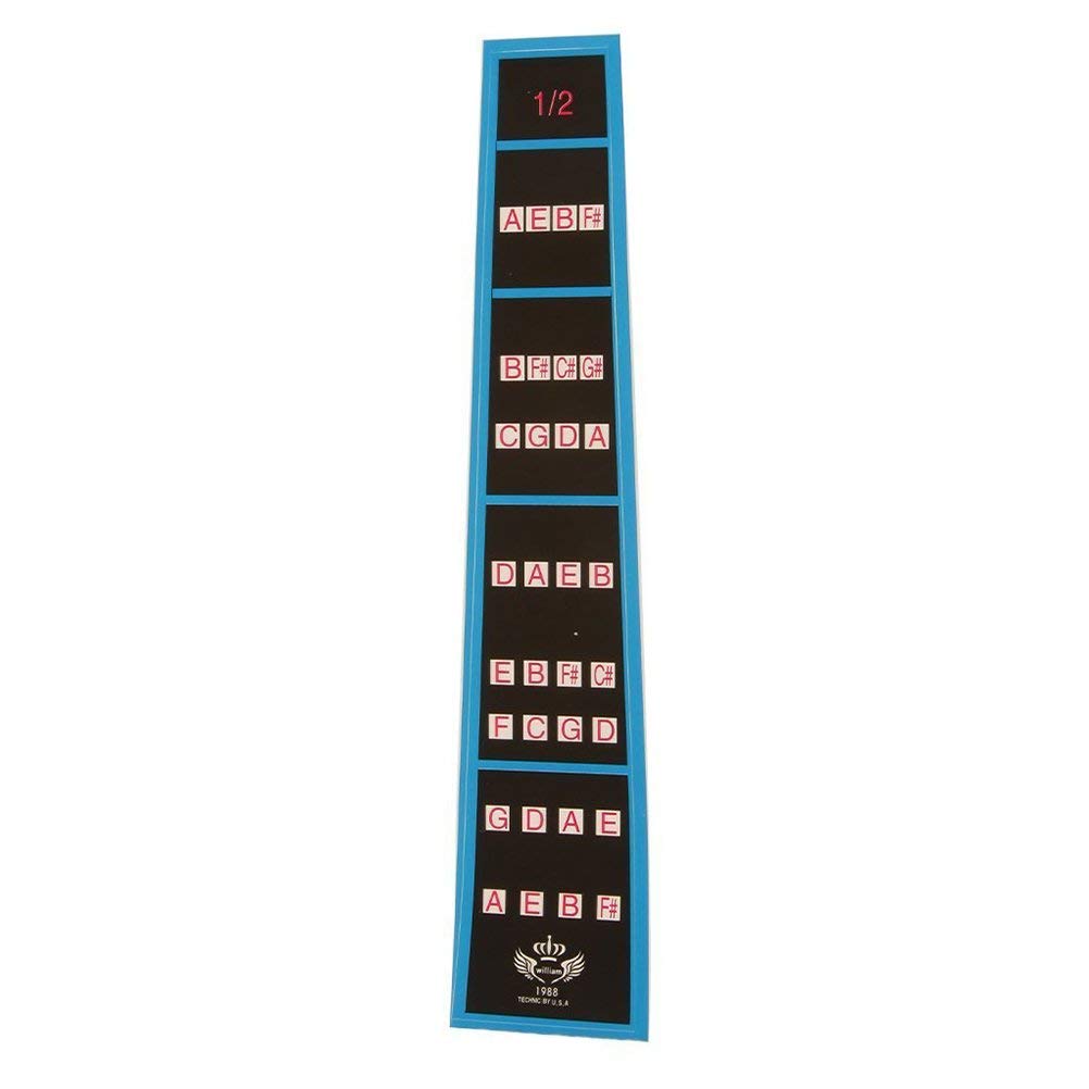 Violin Finger Guide 1/2 Size Violin Fingerboard Sticker Fret Position Indicator, Fiddle Fingerboard Intonation Chart Stickers Fingering Label-image-20