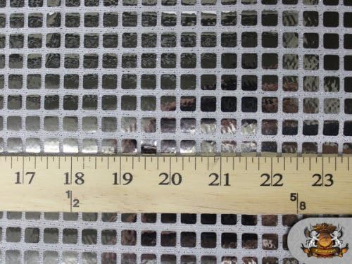 Miniatura 3 de Lentejuelas cuadradas de 0.270 in, plateadas, 42 pulgadas de anchoVendido por The Yard