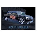 Farbe : Poster - Bad To The Bone [Size 61 cm x 91,5 cm]