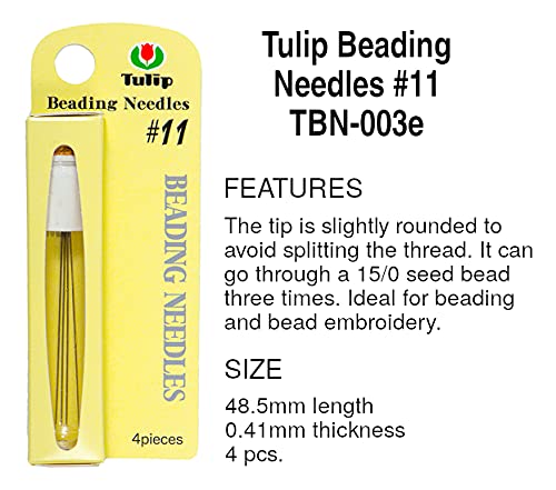 Impress Trade Tulip Beading Needles Bundle Of 3 Packs: Size 10, Size 11 & Size 12-1 Pack Of Each - Tbn-001E, Tbn-003E, Tbn-004E, Japanese Needles For Seed Beads #TOP2