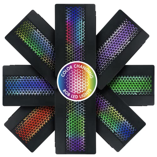 Personal Chiller 10L Mini Fridge With Colorful Led Lights, 10 Cans Cooler Beverage Refrigerator, Upgrade Color-Changing Rgb Lights Controlled By Remote #TOP4