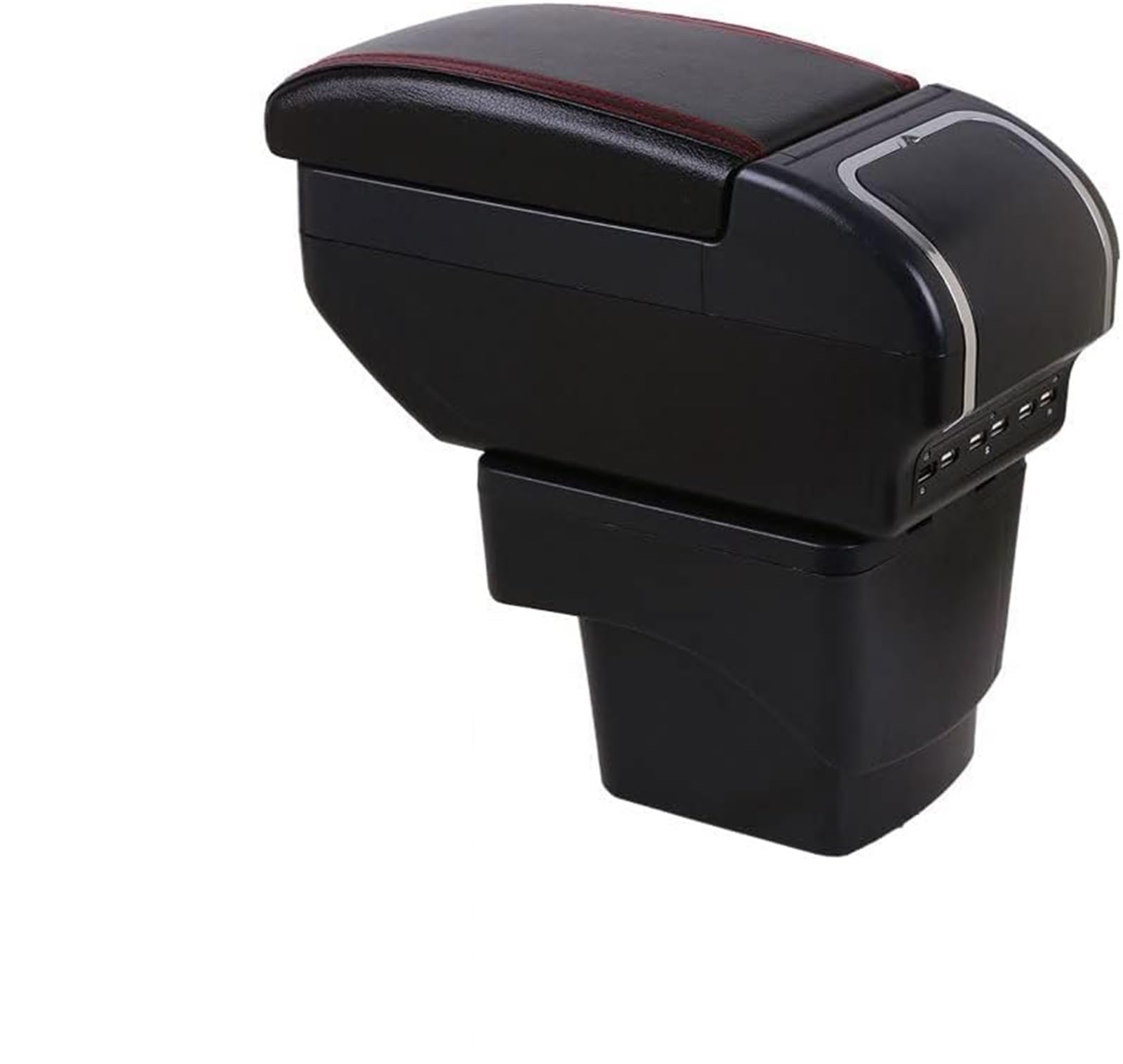 Ergonomiczne podparcie ramion kierowcy Schowek w podłokietniku samochodowym na konsolę środkową z uchwytem kubek Akcesoria dla stylizacji wnętrza, dla Forda dla Ecosport 2013-2018