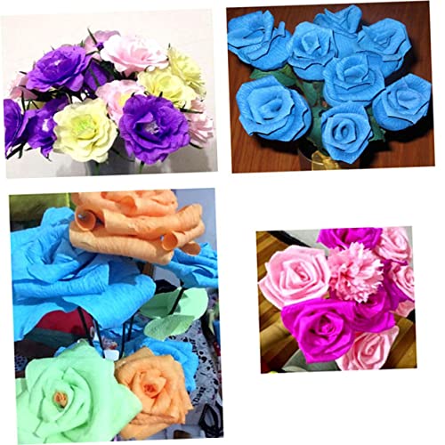 Nolitoy 10Pcs 10 Wedding Decor Colorful Tissue Paper Flower Wrapping Paper Diy Crepe Paper Crepe Tissue Paper Art Craft Floral Paper Materials Rubbing Paper Gift Gift Wrapping Tissue Paper #TOP5