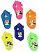 Minnie Mouse Toddler Girls 6 pack Socks (4-6 (Shoe: 7-10), Neon Hearts Quarter)