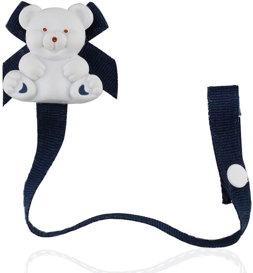 Bear Pacifier Holder, Navy