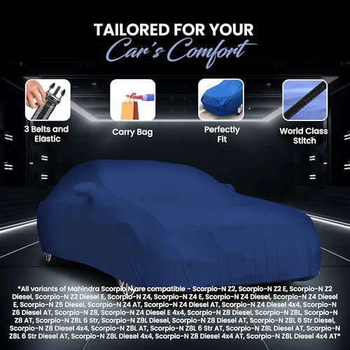 Image of Autofy TUFF Car Cover for Mahindra Scorpio N [Year 2022 Onwards] - Dust & UV Proof Waterproof Car Cover