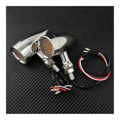 Clignotants LED rétro moto momt style vintage pour chopper et bobber