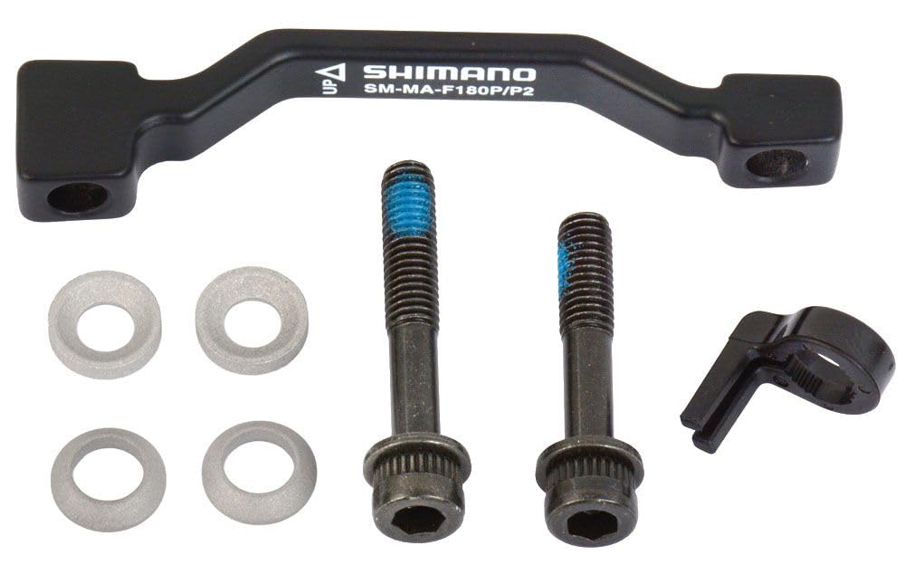 SHIMANO ESMMAF180PP2A adapter, czarny, 180 mm