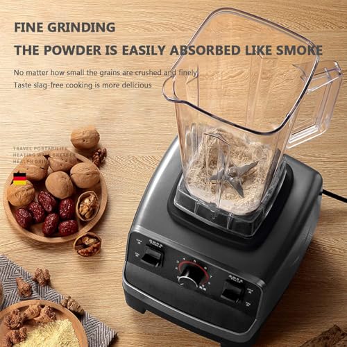 Smoothie Blender, 2L Large Capacity 1600W Professional Countertop Mixer, Multi-Function Soy Milk Maker,9 Speed red - Image 6