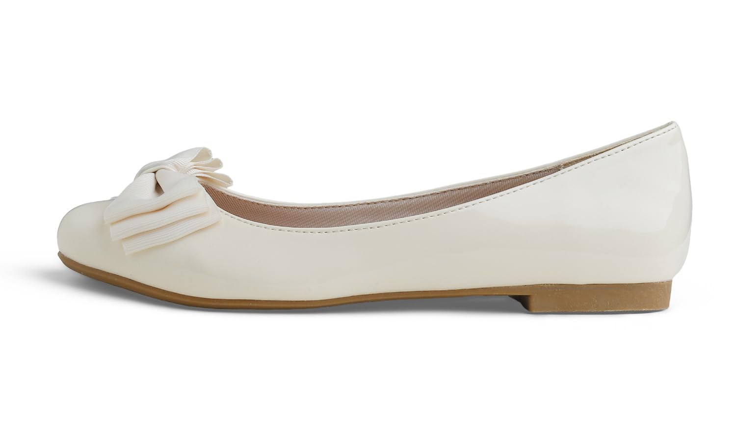 Feversole Women's Round Toe Cute Bow Trim Ballet Flats, Bailarinas de Punta Redonda Decoradas con Lazo de Mujer Bonita
