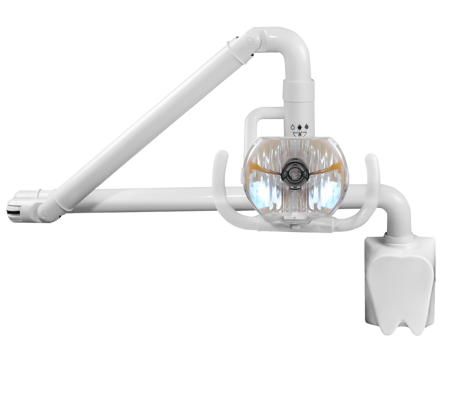 Super Dental Wall Hanging Oral Light Lamp Shadowless Cold Light with Arm