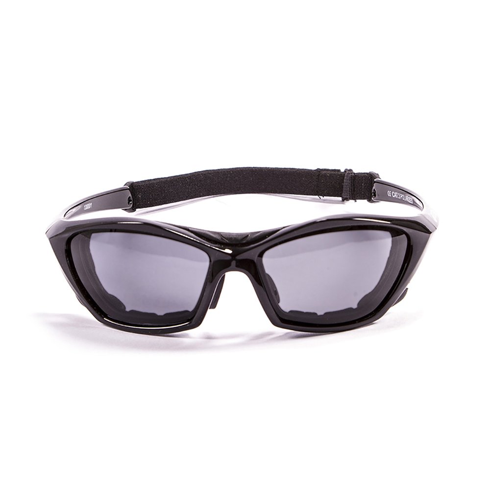 Ocean Sunglasses Lake Garda - Gafas de Sol polarizadas - Montura : Negro Brillante - Lentes : Ahumadas (13000.1)