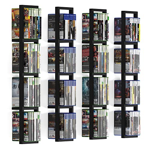 You Have Space Black Floating Shelves For Wall, 34 Inch Video Games, Cd, Dvd Storage Shelves, Metal Cube Storage Shelf Set Of 4 #TOP4