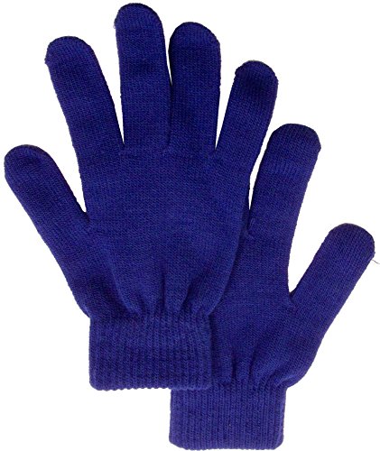 Livingston Men/Women's Winter Knit Solid Color Gloves