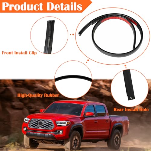 MIYIMORE 2Pcs Roof Drip Molding Weatherstrip Fit for Toyota Tacoma Double CAB 2016-2023, Left & Right Side Roof Trim Seal Kit Replace 75552-04080 75552-04081 75552-04082 75551-04080 75551-04082 by MIYIMORE - Image 5