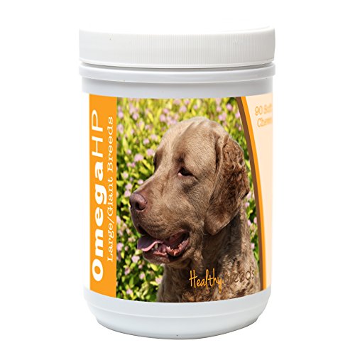 Image of Healthy Breeds Chesapeake Bay Retriever Omega HP Fatty Acid Skin and Coat Support Soft Chews 90 Count