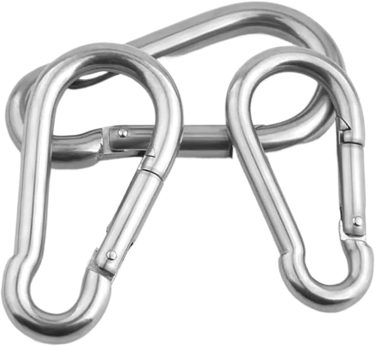 Snap Clips Snap Hooks 1Pcs Stainless Steel 304/316 Hook M4 M5 M6 M7 M8 M9 M10 M11 M12 M14 Spring Buckle Key Ring(M4x40mm,316 Stainless Steel)