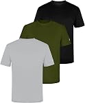 TEX2FIT Men's 3 Pack Active Sport Quick Dry T-Shirts
