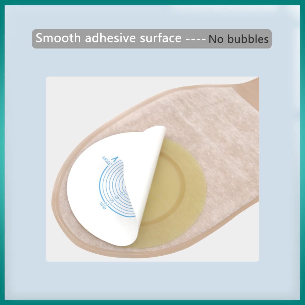 30PCS Colostomy Bags Ostomy Supplies for Ileostomy Stoma Care Cut-to-Fit?15mm-60mm?