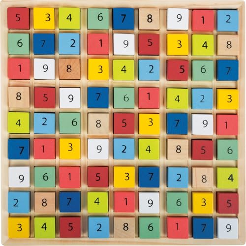 Small Foot 11164 Sudoku Colorato "Educare" In Legno, Con 81 Cubi Numerici Dai Colori Vivaci Per Stupore, A Partire Da 6 Anni. - 3
