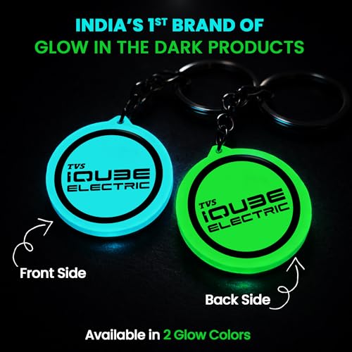 Image of Mi Glow Store Glow in Dark Keychain for Bike Men | Gift for Man | Bike Accessories | Charges in Light Glows in Dark | Key chain for Bike