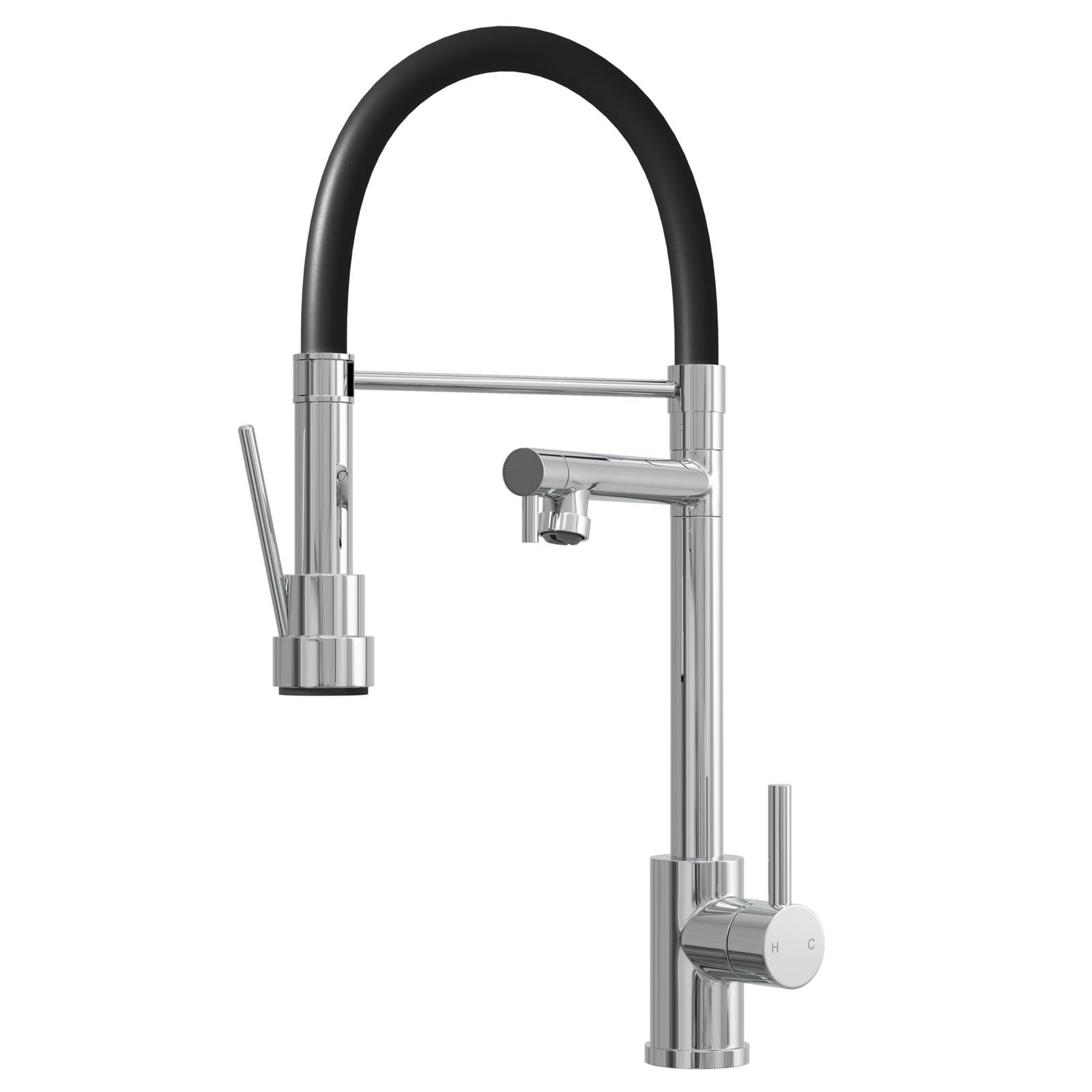 Liquida Chrome Gd386ch Single Lever Multi Use Pull Out Kitchen Mixer Tap
