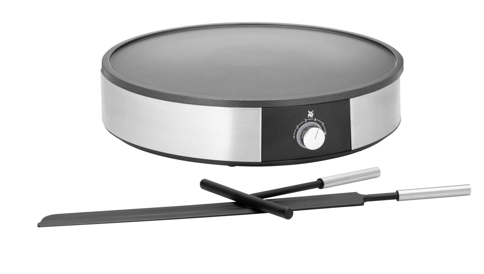 WMF Lono Crepes Maker Creperie mit Wender und Teigverteiler, 1600 W, Ø 33 cm & Lono Sandwich Maker, Sandwichtoaster, für 2 Standard- oder XXL-Toasts, 2-stufige Höhenanpassung für mehr Füllung