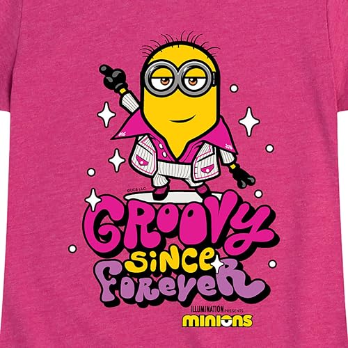 Despicable Me Minions - Groovy Since Forever - Toddler & Youth Girls Short Sleeve Graphic T-Shirt3