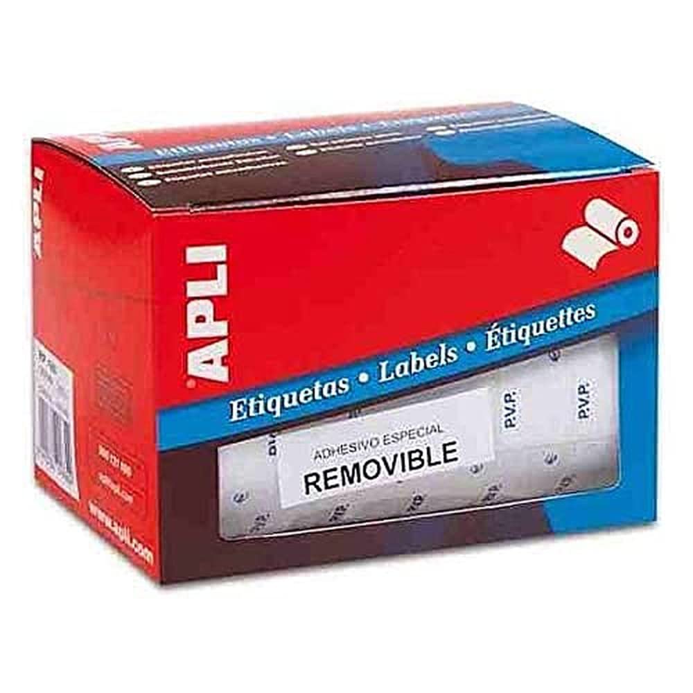 Apli 10087 Self-Adhesive Label Roll 16 x 22 mm White