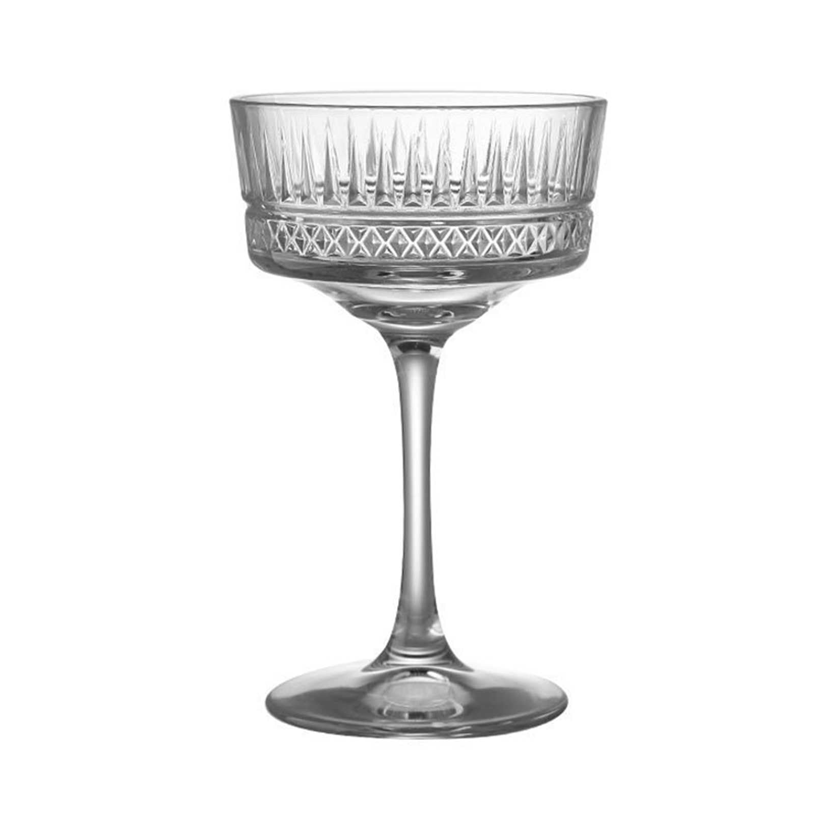 Copa de martini de cristal estilo europeo para bar, club nocturno y fiesta selecta