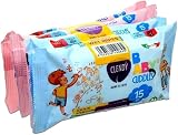 6 X CLENDY SALVIETTINE BABY COCCOLE 4X15PZ [ TOTALE 360PZ]