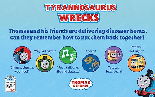 image for Cottage Door Press Thomas and Friends Tyrannosaurus Wrecks 6-Button So