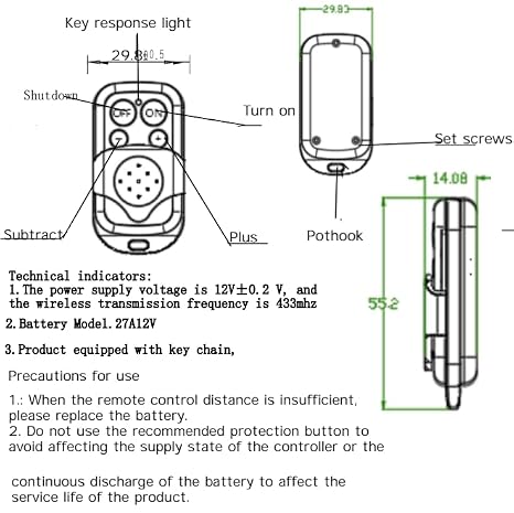 Wireless Remote Controller Universal Temperature Control for Di-esel Air Parking Heaters and Trailers