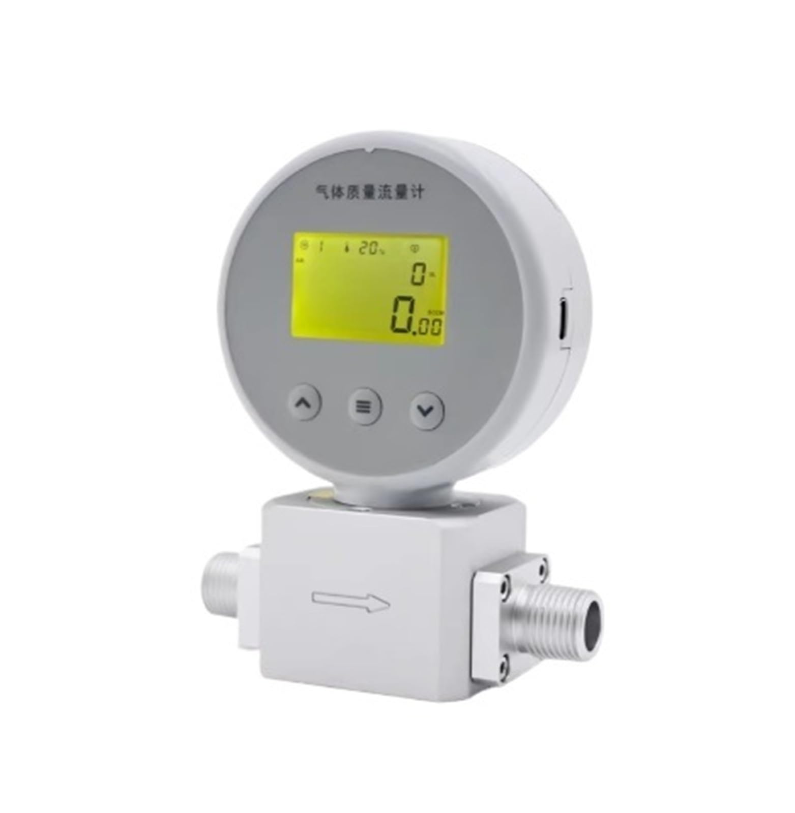 Medidor de flujo rotámetro digital serie AMS2106 original(AMS2106-200L/min NPT1/2)