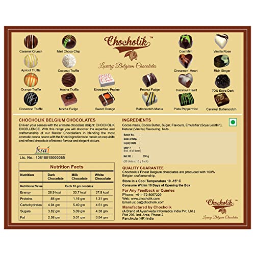 Image of Chocholik Friendship Gift - My World is Brighter & More Beautiful - Dark, Milk, White Chocolate Truffles - 20pc
