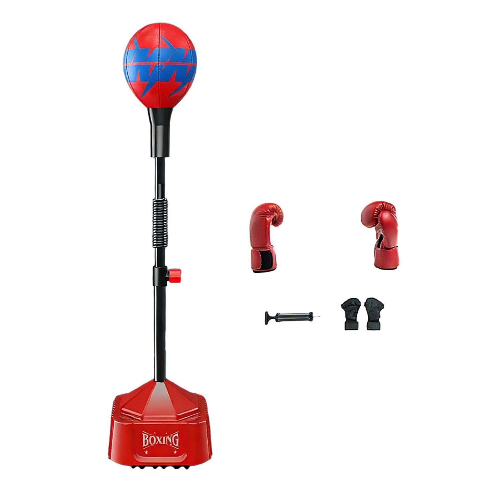 Boxing Speed Bag Stand Action Vertical Speed Bag Hand- Coordination Freestanding Punching Bag for Adults and Teen-image-27