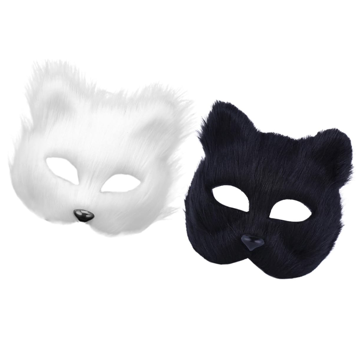 BCOATH Japanese Mask Anime Masquerade Mask Half Face for Halloween Prom Decor Prop