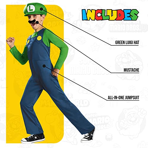 Disguise DISK73692G Nintendo Super Mario Brothers Luigi Classic Boys Costume thumb #2