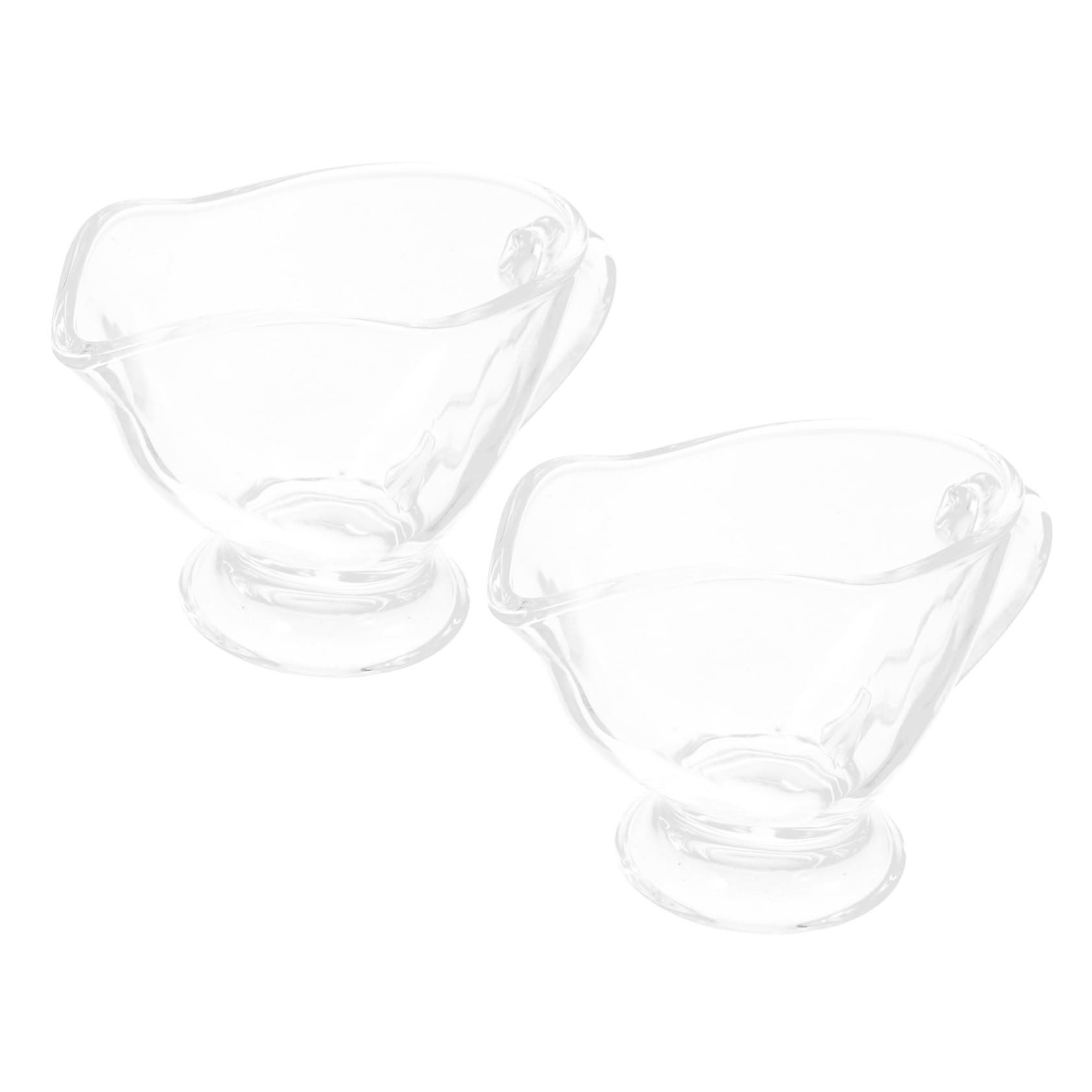 COLLBATH 2pcs Steak Sauce Boat Glass Sauce Jug Gravy Boats Condiment Boats Restaurant Condiment Gravy Pitcher Sauce Pitcher Sauce Cup Sauce Dispenser Gravy Serving Boat Gravy Sauce Boats