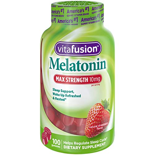 Vitafusion Max Strength Melatonin 10mg - Travel Essentials for Long Haul Flights