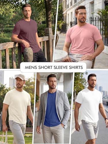 Image of UNCLECAT Mens Short Sleeve T-Shirts Crew Neck Casual Shirt Summer Classic Basic Lightweight Fashion Tees