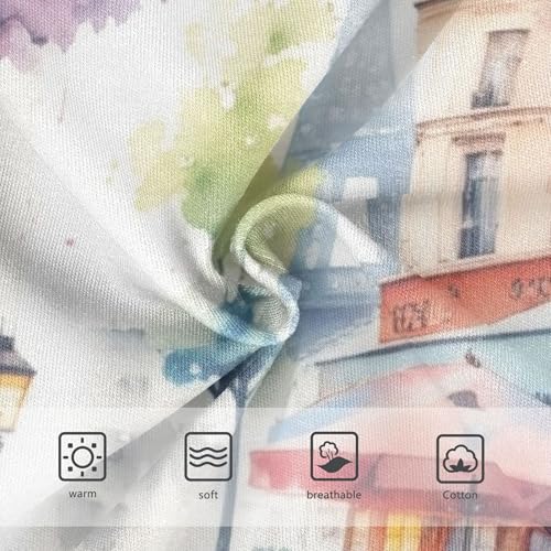 Animal Toddlers Underwear Floral 2t Cotton Girl Panties Cute Watercolor Paris Street Scene Briefs Kids Undies3